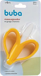 Massageador De Gengiva Banana Amarelo -Buba