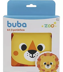 Kit 3 Potinhos Zoo Leão- Buba