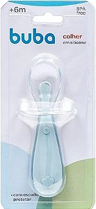 Colher Em Silicone Azul- Buba