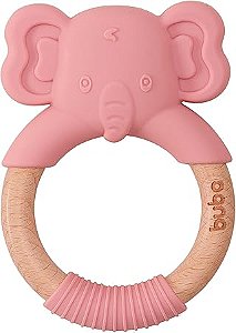 Mordedor Elefante Em Silicone Rosa- Buba