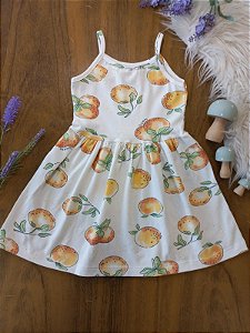 Vestido Estampado Laranjas Cotton- Have Fun