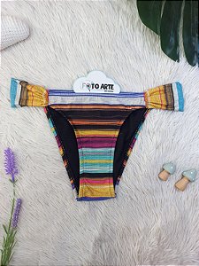 Tanga Avulsa Drapeada Colors Stripes M - New Beach