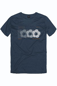 Camiseta Estampada Soccer Azul Escuro - King e Joe