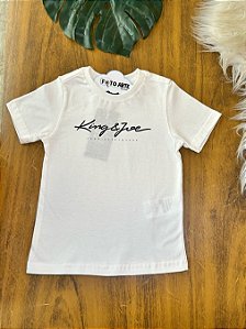 Camiseta Masc Off White c/ Logo - King e Joe