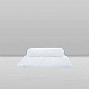 Jogo de Lençol p/ Berço 2Pcs Marshmallow Branco - Laço Bebê