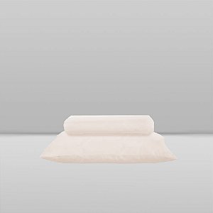 Jogo de Lençol p/ Berço 2Pcs Marshmallow Bege - Laço Bebê