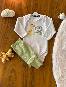 Conjunto Body ML Masc e Mijão Safari - Doctor Baby