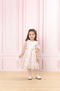 Vestido de Tule Flowers - Bambollina