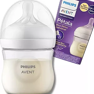 Mamadeira Pétala 125ml n°3 Transparente - Avent