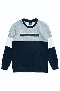 Conjunto Calça e Blusão Moletom Marinho - King e Joe
