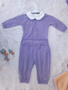 Conjunto Fem Body ML C/ Golinha Detalhada e Calça Lavanda RN - Noruega