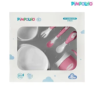 Kit Alimentação 6 Peças Rosa - Pimpolho