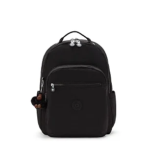 Mochila Seoul Lap Preto True Black - Kipling