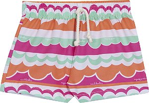 Short Fem Estampado Ondas - Nini e Bambini