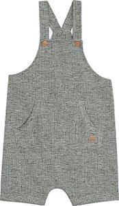 Jardineira Masc Moletinho Verde Musgo 01 - Nini e Bambini