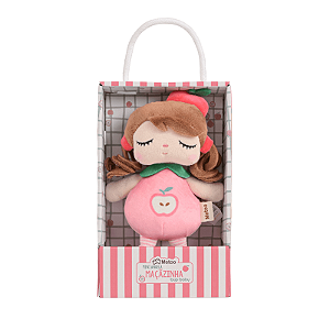 Boneca Mini c/ Caixa Angela Frutas Maçãzinha 20CM - Metoo