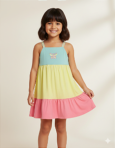 Vestido 3 Marias Bordado Alcinha - Jaca Lelé