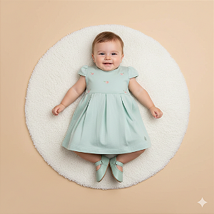 Body Vestido Family Time Verde - Grow Up