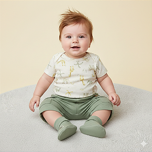 Conjunto Masc Body e Short c/ Bandana Safari - Grow Up