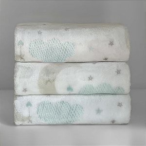 Cobertor Bebê Lua Verde Luxo - Laço Bebê