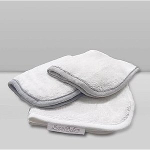 Kit Paninho de Boca Laço Bebê Babitas Cinza - Laço Bebê