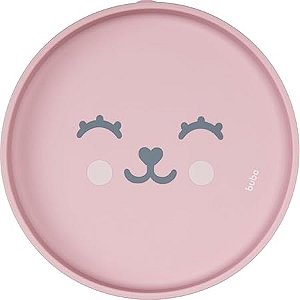 Pratinho em Silicone com Ventosa Gumy Rosa - Buba