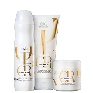 Kit Wella Professionals Oil Reflections Tratamento (Shampoo + Condicionador + Máscara)