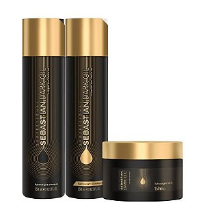 Kit Sebastian Professional Dark Oil Home Care Trio (Shampoo+condicionador+máscara)