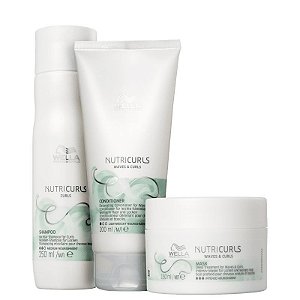Kit Wella Professionals Nutricurls Trio (shampoo+Condicionador+Máscara)