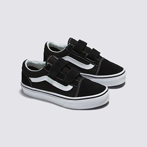 Tênis Old Skool V Infantil Black True White