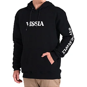 Moletom Canguru Vissla Coastal Eco Preto