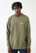 Blusa de Moletom Flanelada Fechada Hurley Reta Careca Mini Icon II Verde