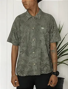 Camisa Rvca Palms Down Mushroom