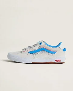 tênis wayvee skate blanc de azure blue