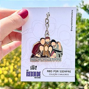 Chaveiro metálico exclusivo RBD “Por Siempre”