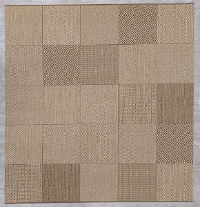 Tapete Sisal N Boucle 2,50 X 2,50 F/L Patchwork 85/70