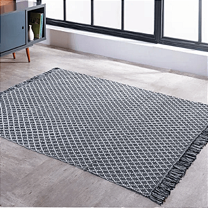 Tapete kilim Adalli dupla face/ preto