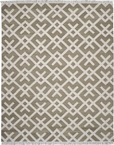 Tapete Kilim 2,00 X 2,55 AB05 Branco/Bege