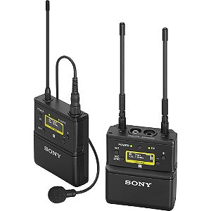 Sistema de microfone de lapela Sony UWP-D21 Omni sem fio para montagem em câmera