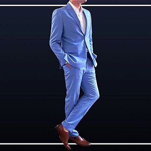 Terno (Costume) - Azul Claro - Hughes