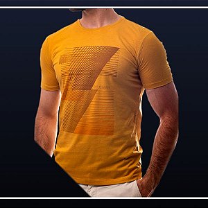 Camiseta Gola Careca - Mostarda - Carlos Brusman