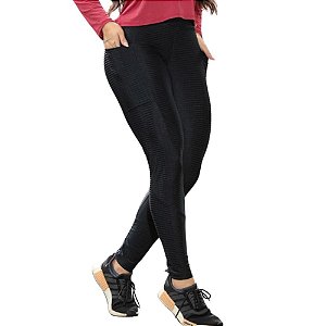 Calça Legging Fitness Textura Cirre Flocado: Conforto e Versatilidade -  Miss Blessed - Moda Fitness