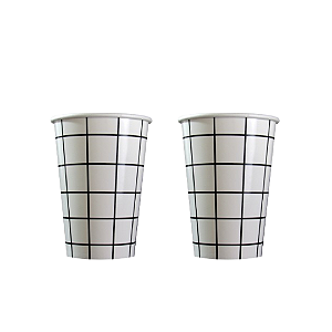 Copo de Papel - Grid P&B - 8 unds