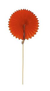Topo de Bolo Roseta - Laranja - Und