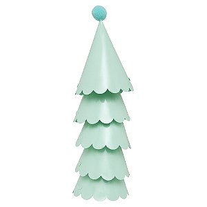 Chapéu de Aniversário Liso - Verde Menta - 5 unds
