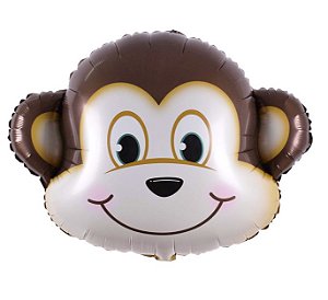 Balão de Foil - Rosto Macaco - Und