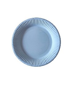Prato de Papel Azul Candy  - 10 unds