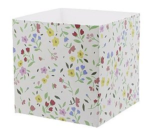 Caixote de Papel - Floral Vintage - Und
