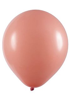 Balão Art-Latex Redondo Liso N° 7- Rose - 50 Unds