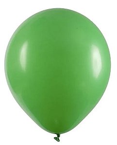 Balão Redondo N°7 Verde Folha Art-Latex - 50 Unidades para Decoração de Festa